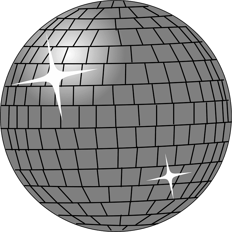 Disco Ball clipart transparent for free