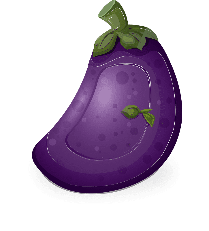 Eggplant clipart transparent background 7