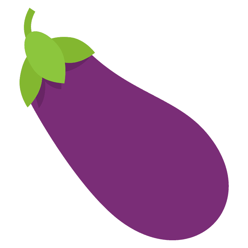 Eggplant clipart transparent background