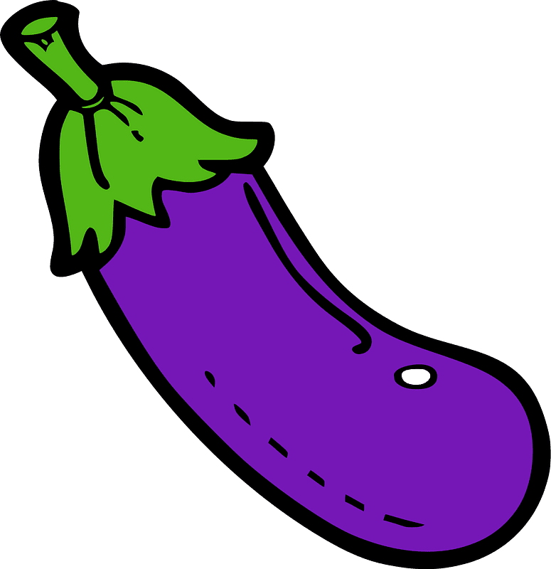 Eggplant clipart transparent image
