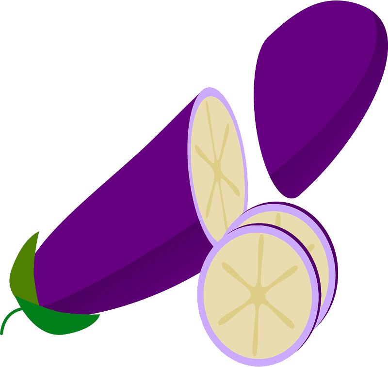 Eggplant clipart transparent