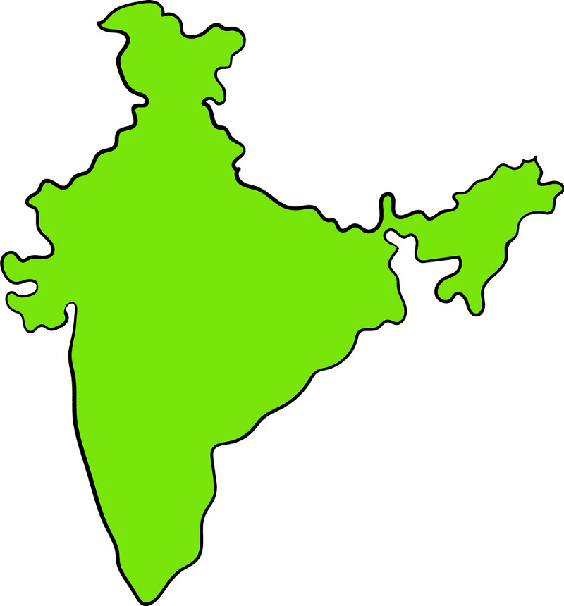 Free India Map clipart images