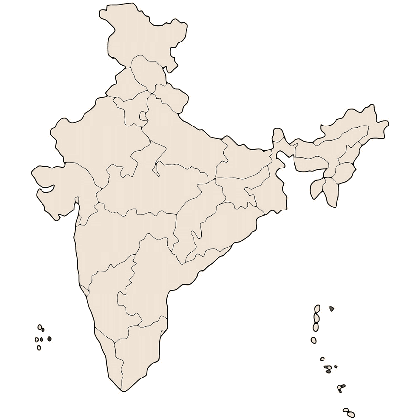 Free India Map clipart png