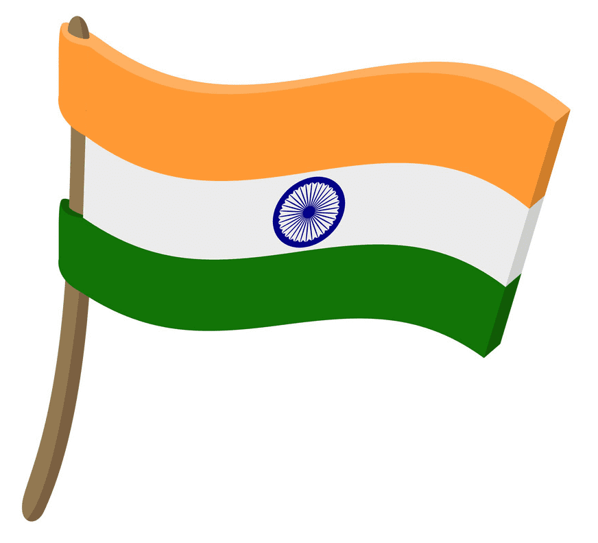Free National Flag of India clipart image
