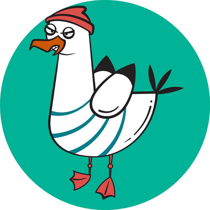 Funny Seagull Clipart