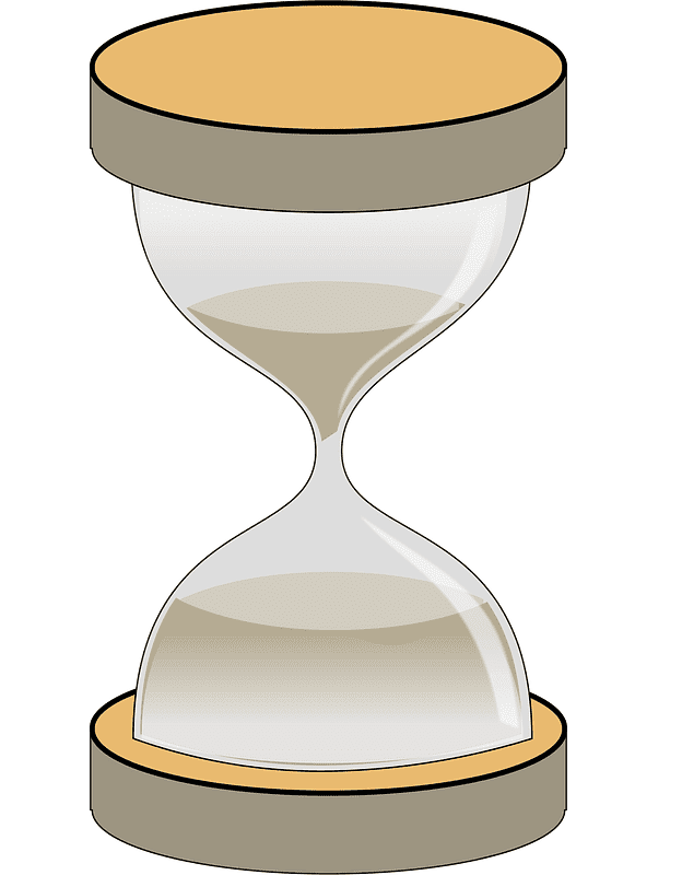Hourglass clipart free 4
