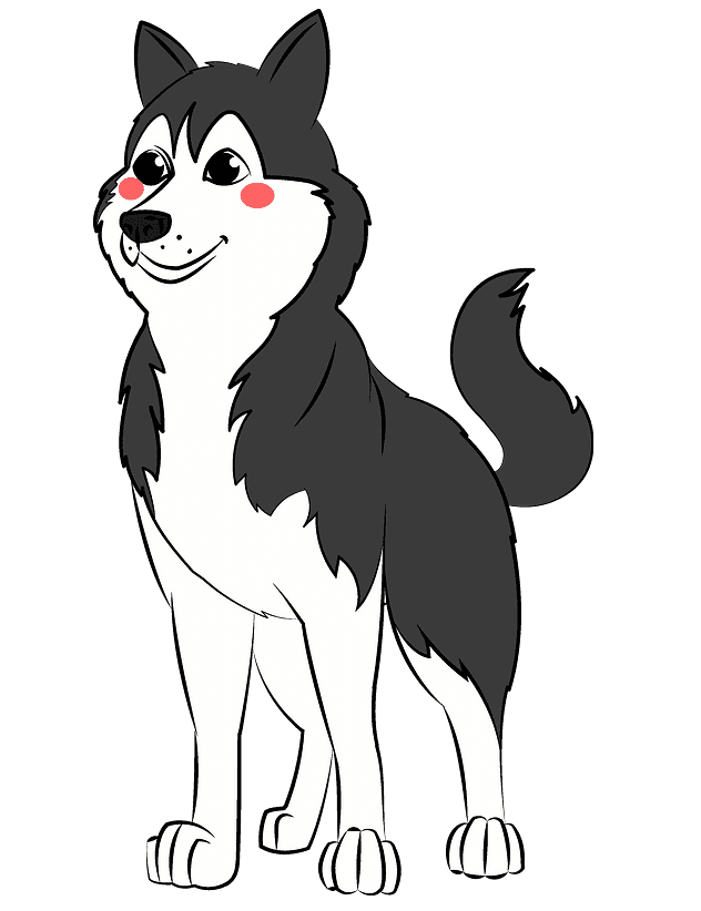 Husky clipart for free