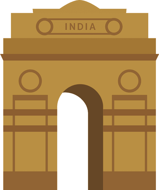 India Gate clipart free