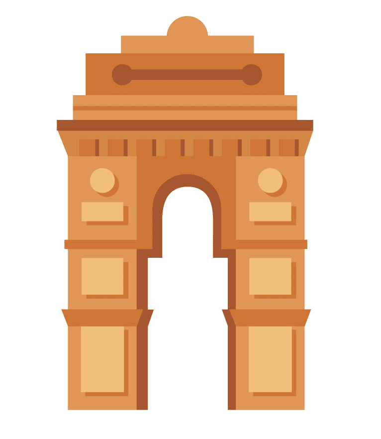 India Gate clipart png free