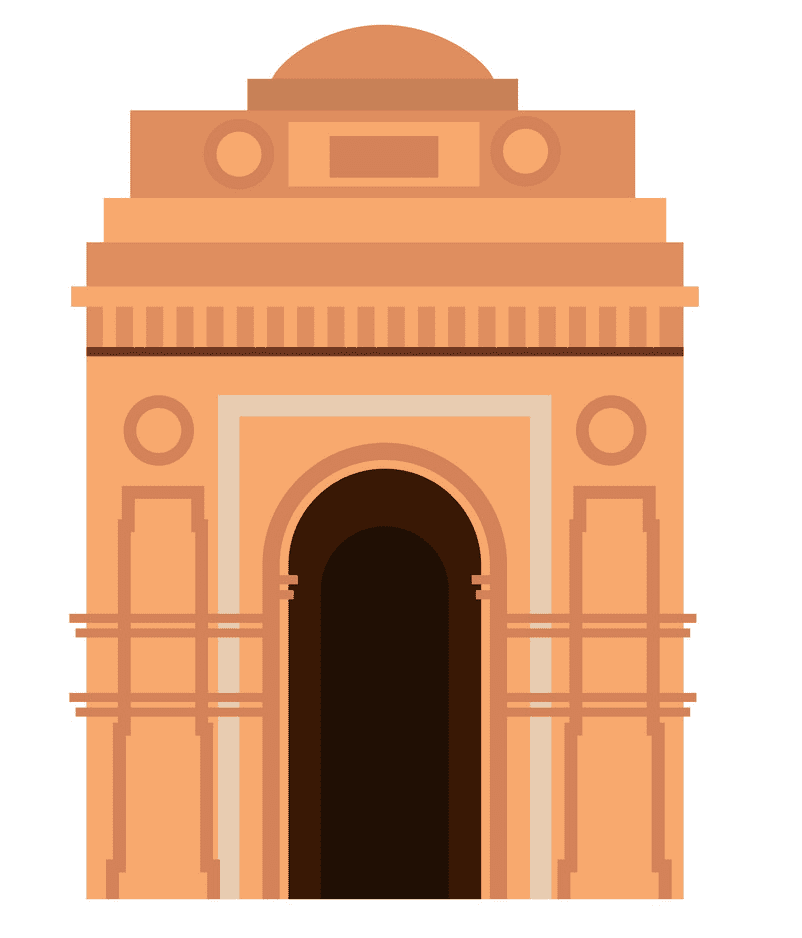 India Gate clipart png image