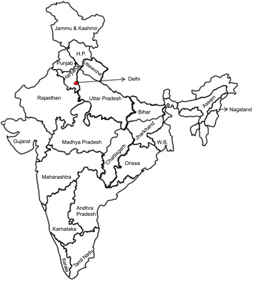 India Map Black and White Png