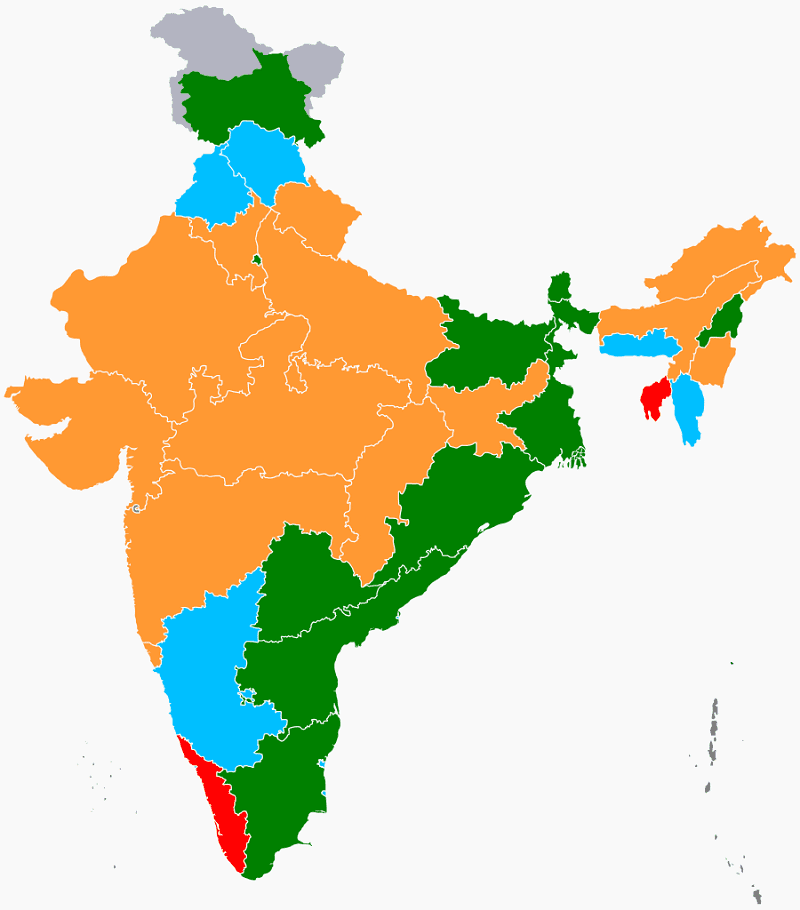 India Map clipart 2