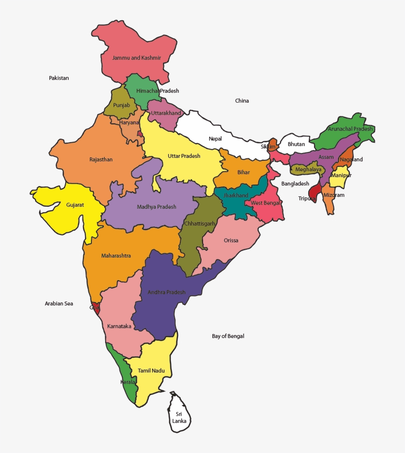 India Map clipart 4