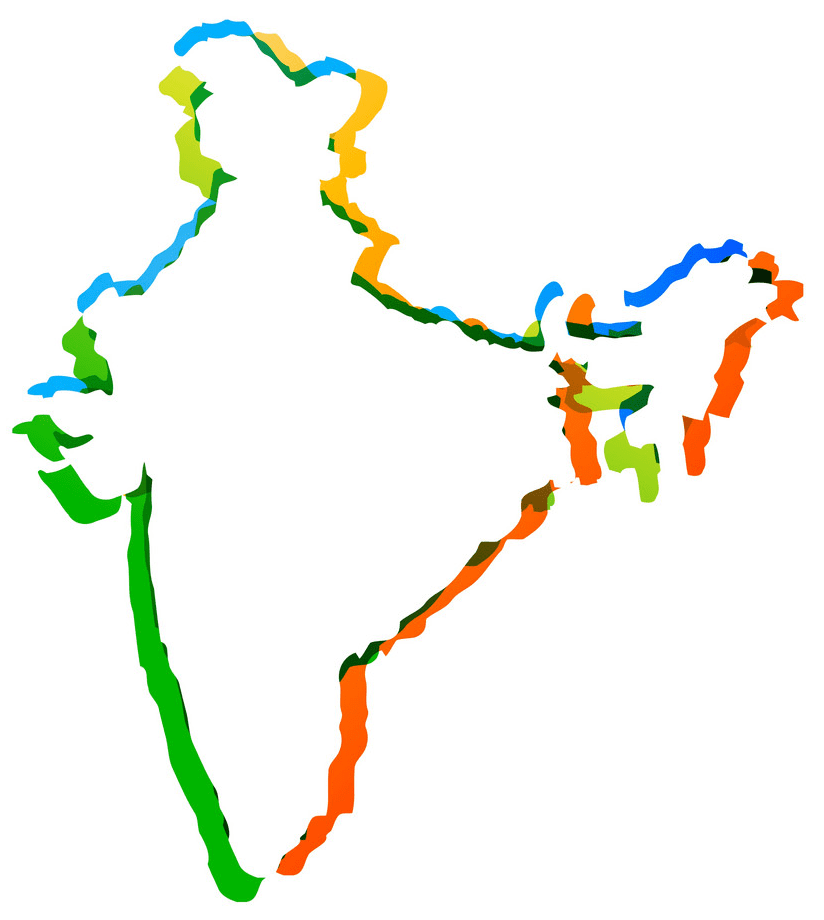 India Map clipart for free
