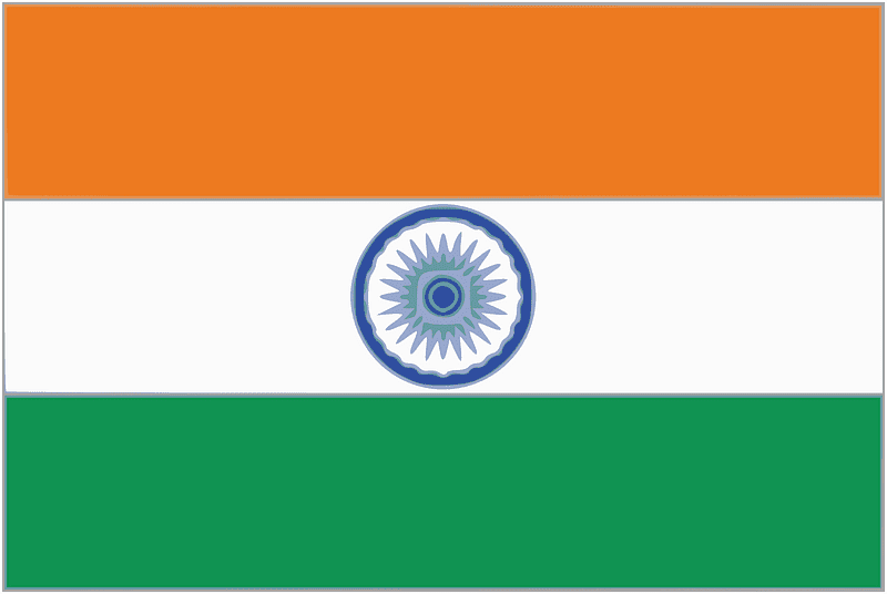 National Flag of India clipart