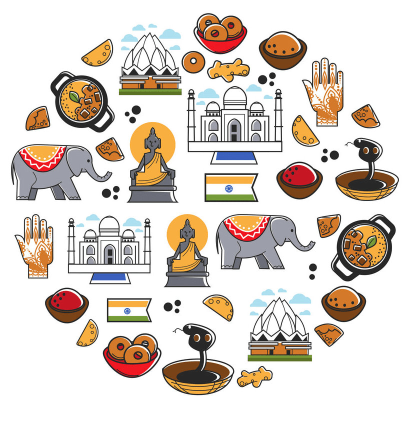 National Symbols of India clipart for free