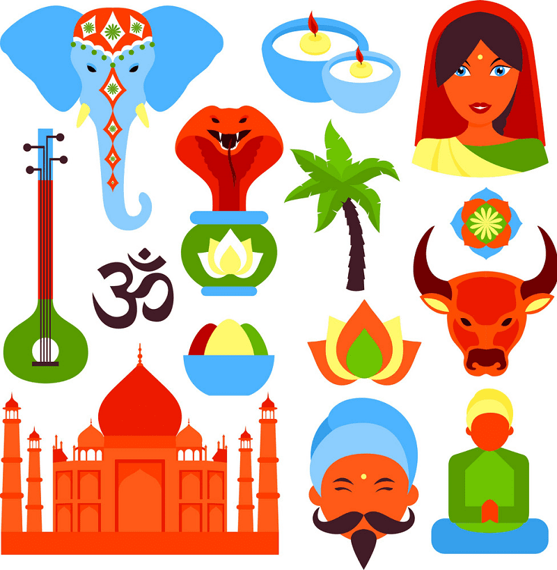 National Symbols of India clipart picture