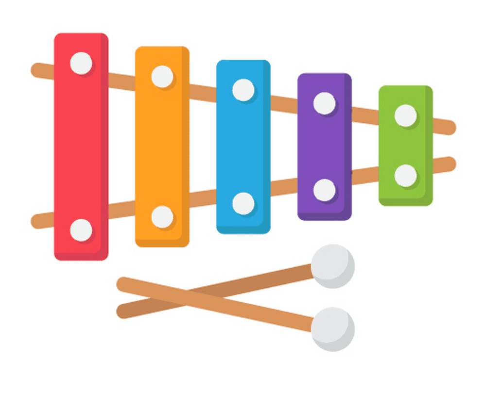 Xylophone clipart for kid