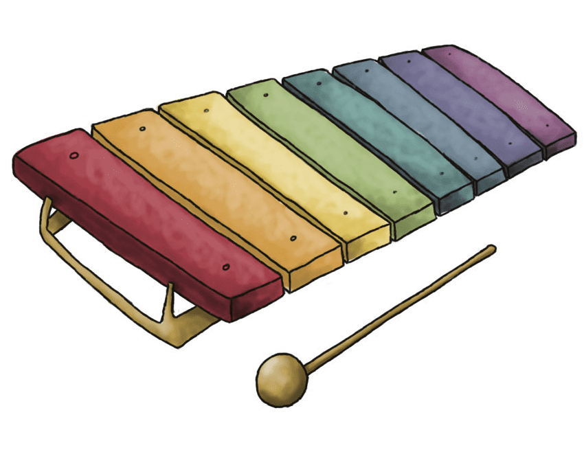 Xylophone clipart free 5