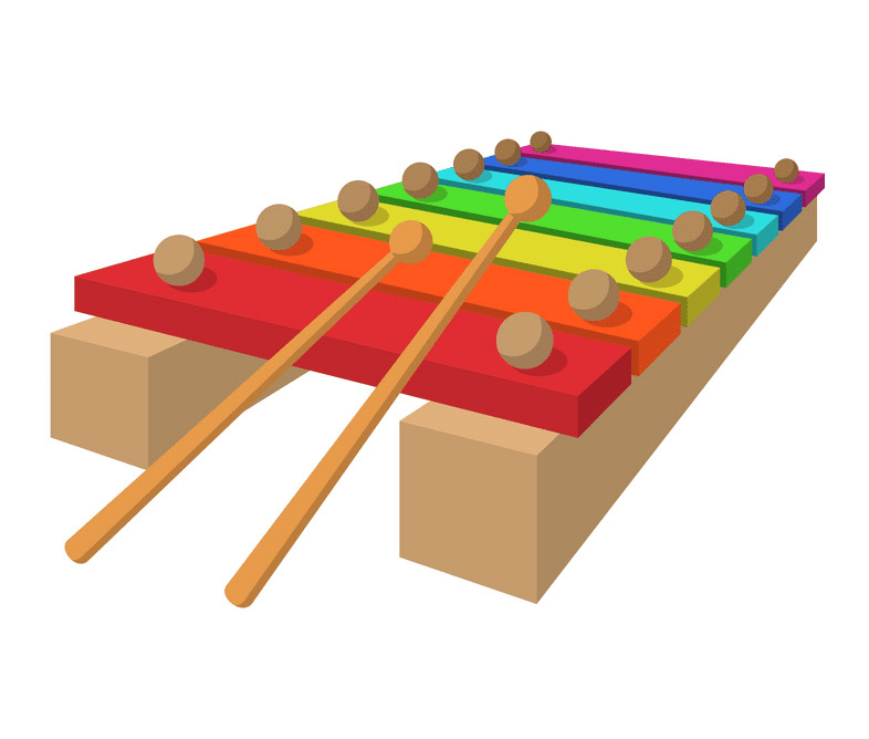 Xylophone clipart free for kid
