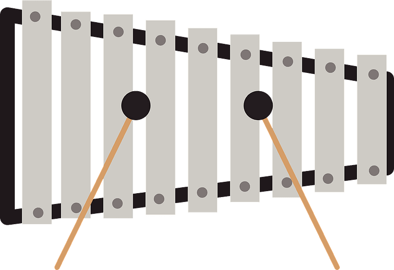 Xylophone clipart transparent background 3