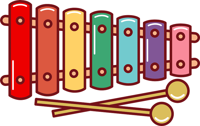 Xylophone clipart transparent for free