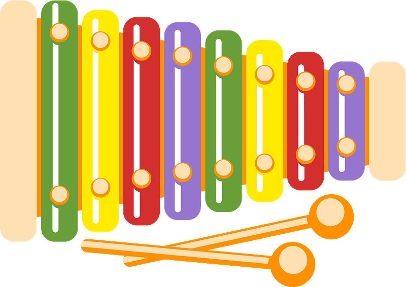 Xylophone clipart transparent free