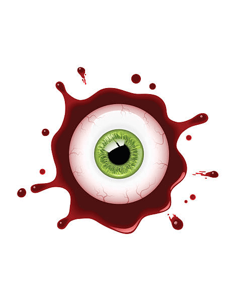 Bloody Eyeball Clipart