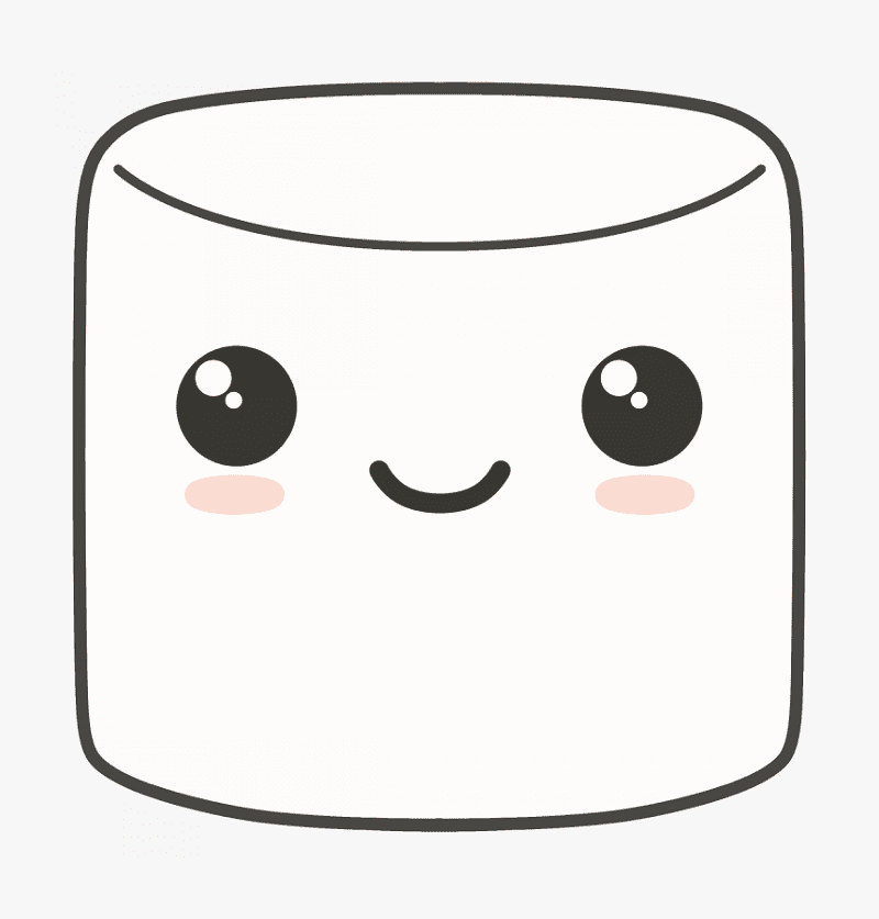 Cute Marshmallow Clipart Picture