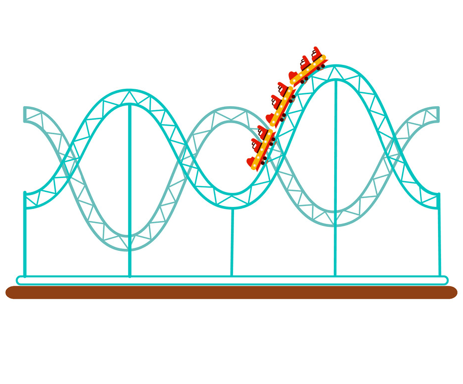 Free Roller Coaster Clipart Picture