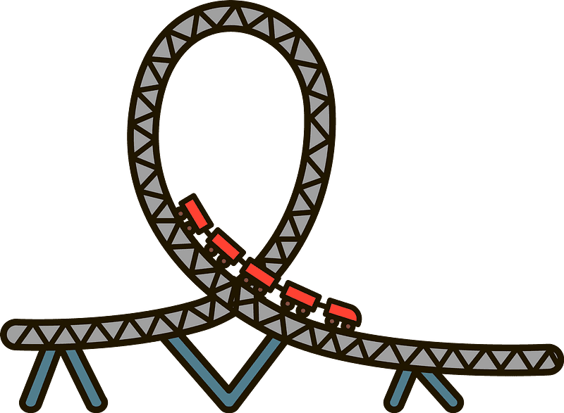 Free Roller Coaster Clipart Transparent Background