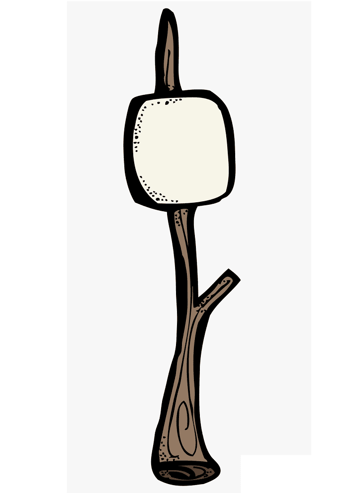 Marshmallow On A Stick Clipart Picture