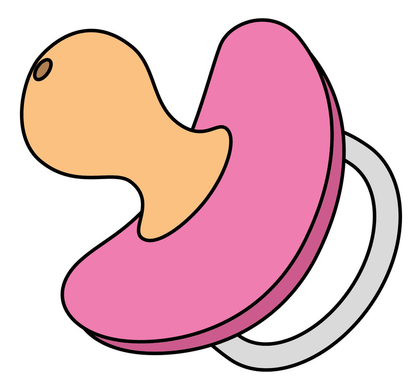 Pink Pacifier Clipart Download