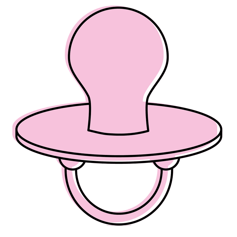 Pink Pacifier Clipart For Free
