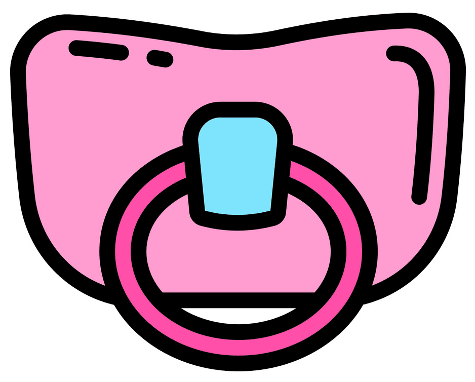 Pink Pacifier Clipart Free