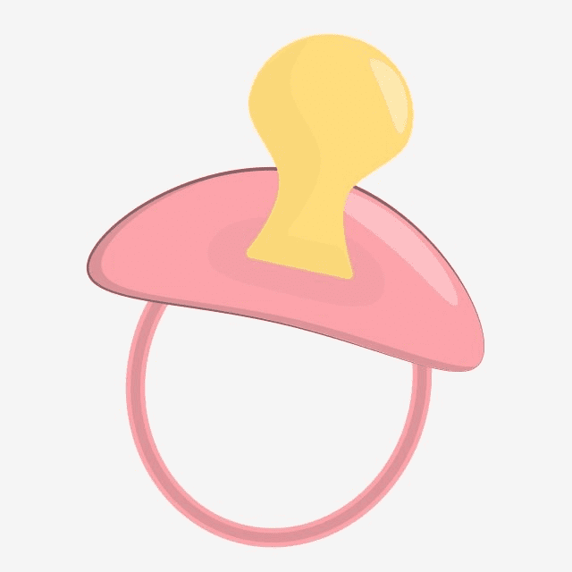 Pink Pacifier Clipart Image