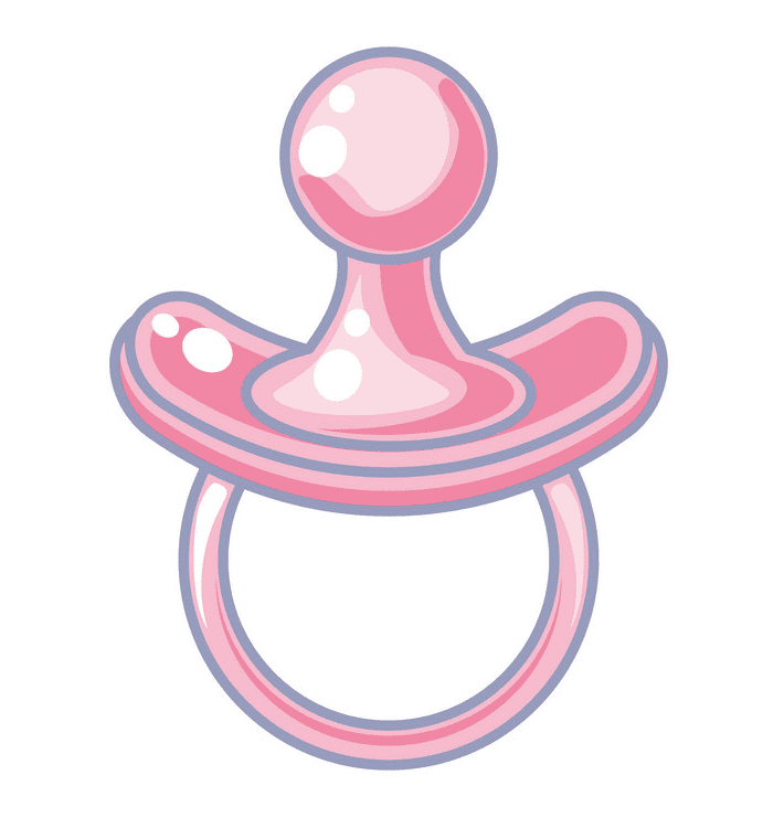 Pink Pacifier Clipart Images