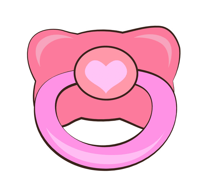 Pink Pacifier Clipart