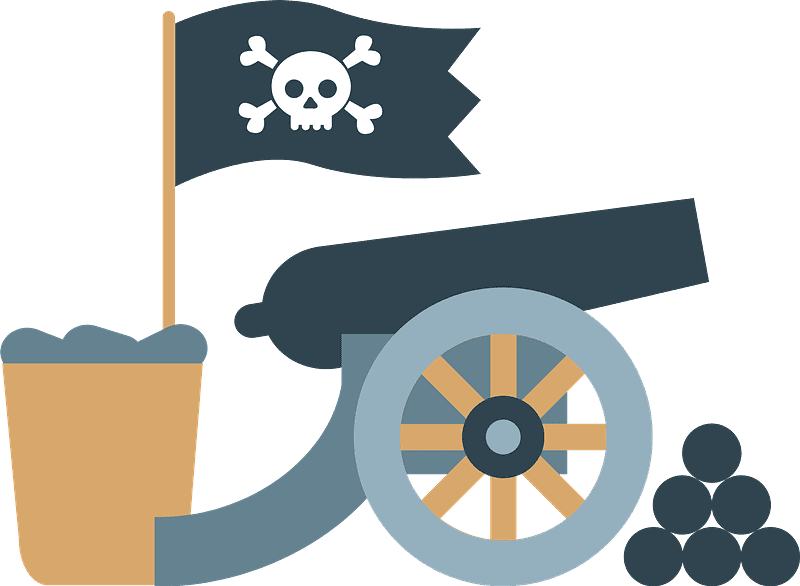 Pirate Cannon Clipart Transparent Png