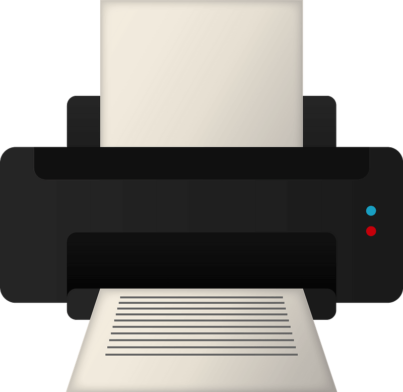 Printer Clipart Transparent Background 2