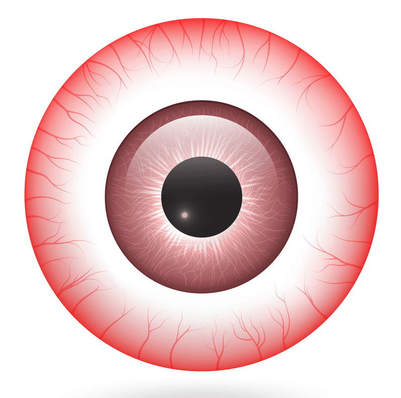 Red Eyeball Clipart