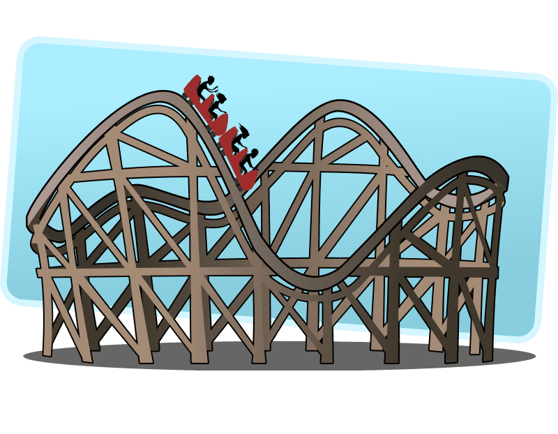 Roller Coaster Clipart For Kid