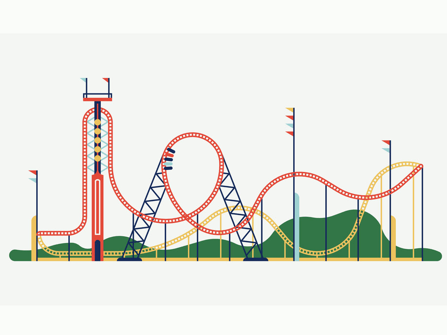Roller Coaster Clipart Png Download