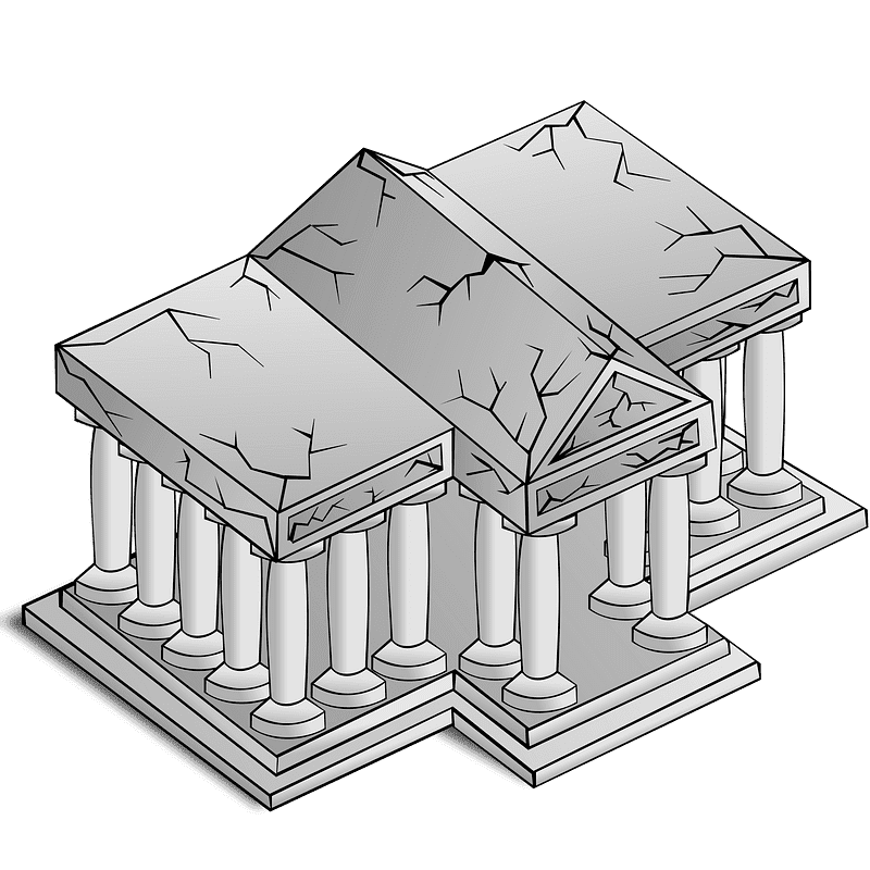 Ancient Greek Building Clipart Transparent
