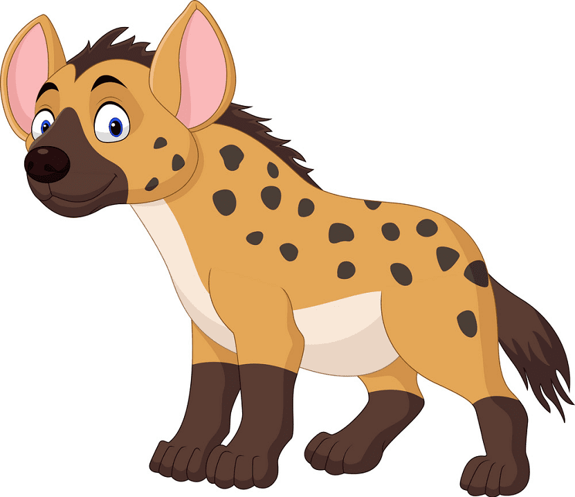 Cute Hyena Clipart Free