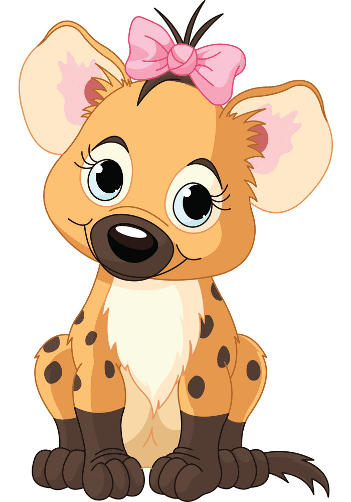 Cute Hyena Clipart Png Free