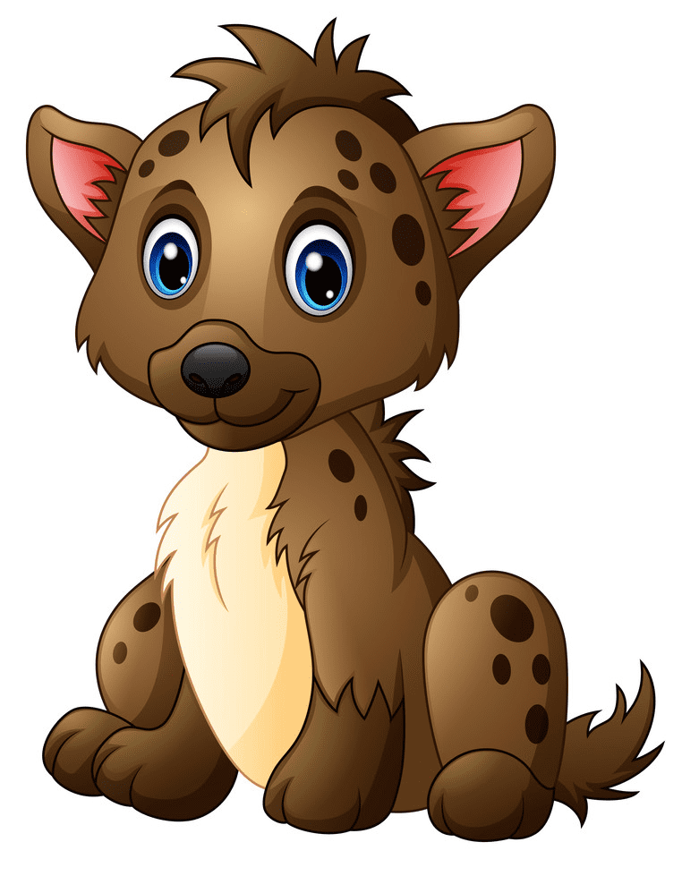Cute Hyena Clipart Png Image