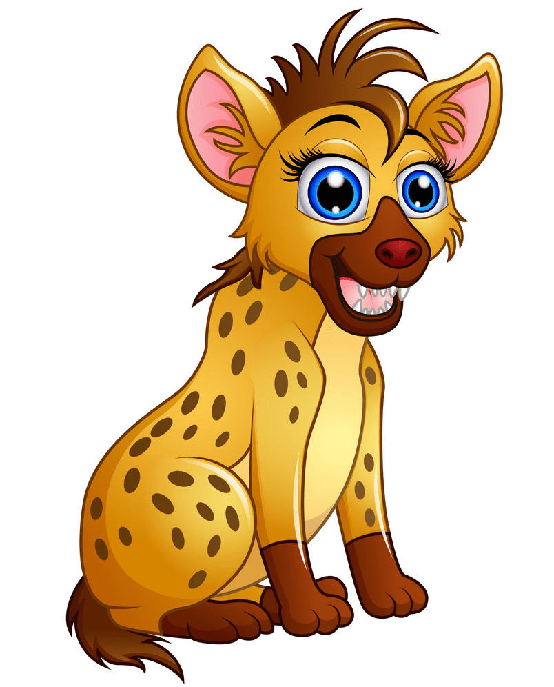 Cute Hyena Clipart Png Picture