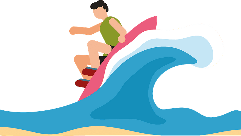 Download Surfing Clipart Transparent
