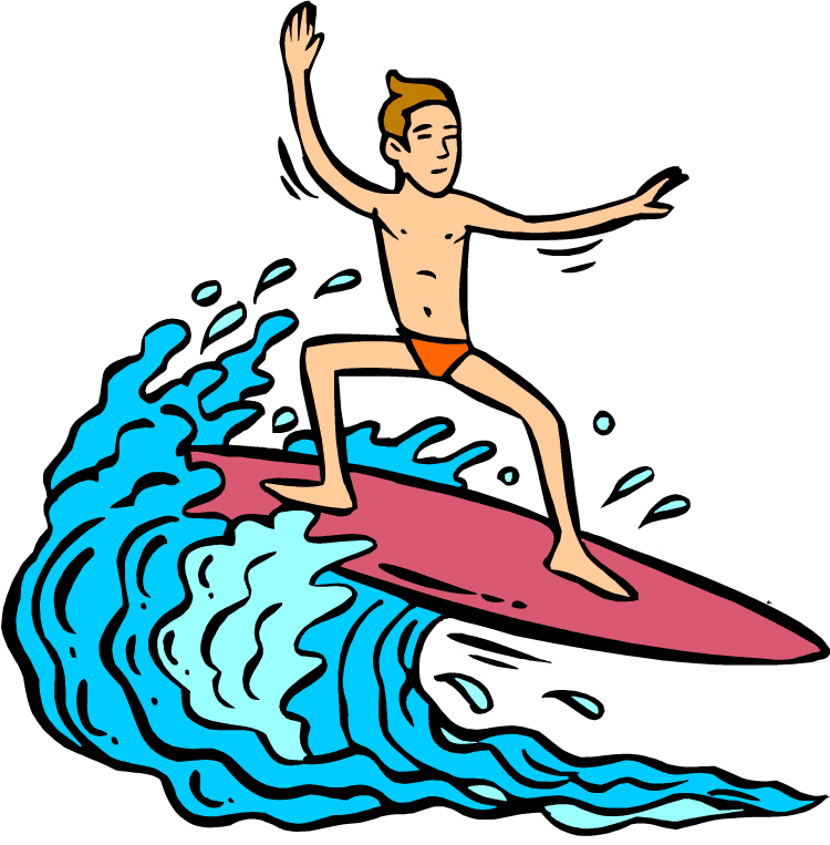 Free Clipart Surfing